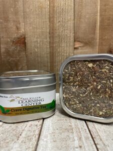 Crave digestive tea tin